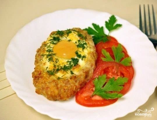 Schnitzel with egg