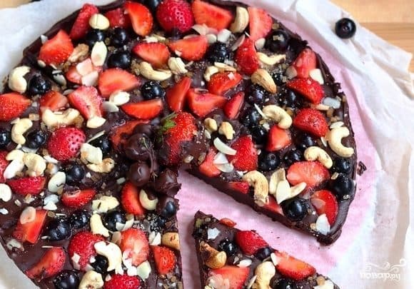 Chocolate pizza