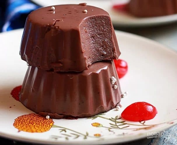 Chocolate jelly with agar