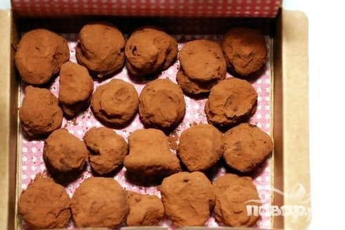 Шакаладныя трыфелі на хутку руку