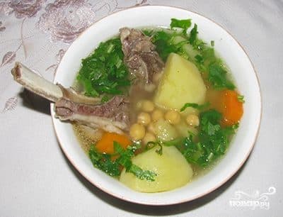 Lamb and chickpea soup