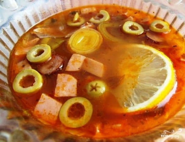 Салянка з курай копчанай