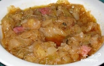 Салянка з сасіскай у мультыварцы