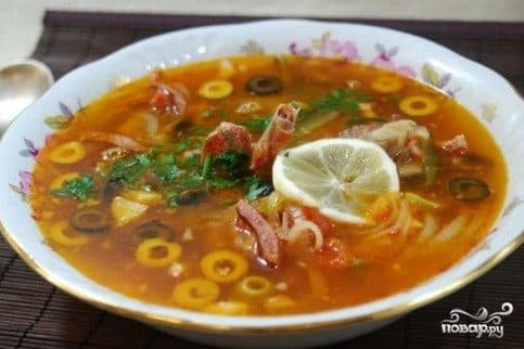 Солянка сборная с картошкой