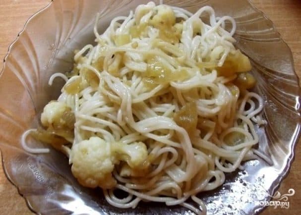 Спагетті з кветкавай капустой