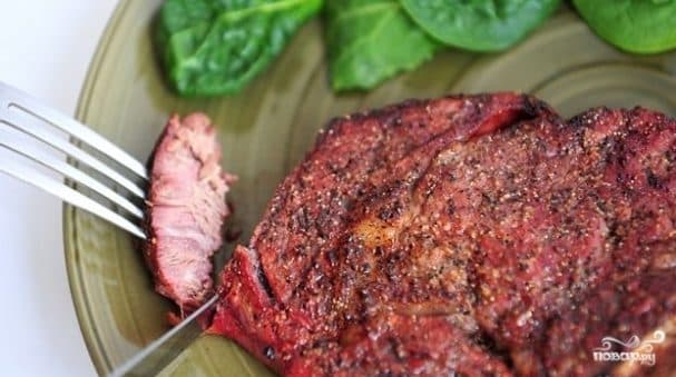 Grilled ribeye steak