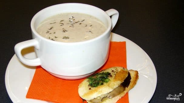 Liver puree soup