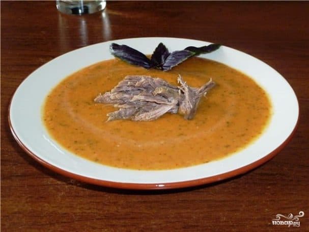 Суп-пюре з мясом