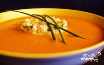 Sweet pepper puree soup