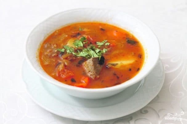 Lamb rib soup