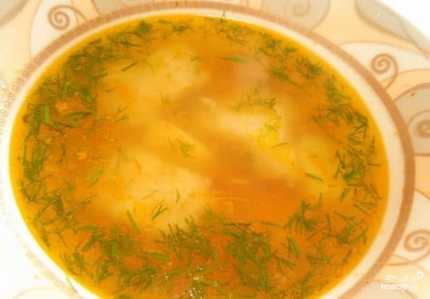 Pangasius fillet soup