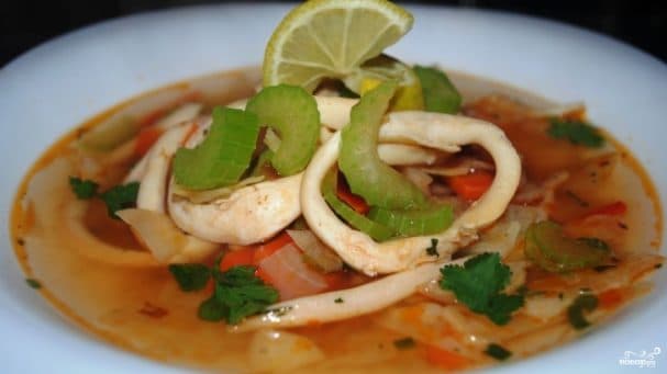 Squid soup