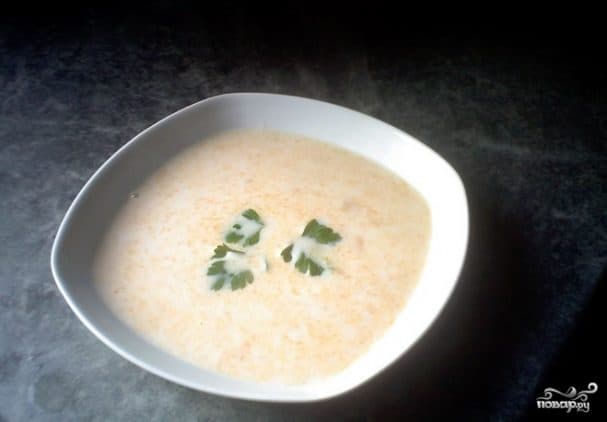 Суп из кольраби с курицей