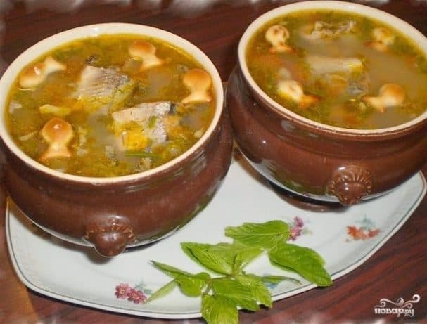 Суп з кансервы сайры