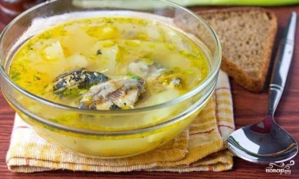 Sardine canned soup
