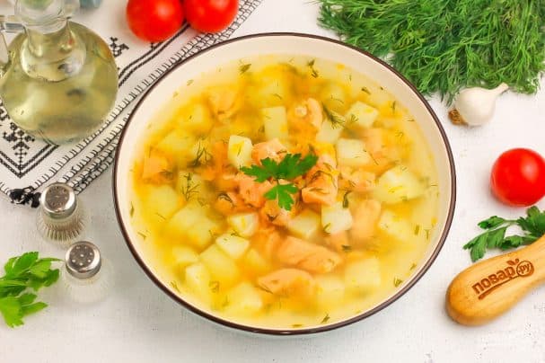 Red fish soup