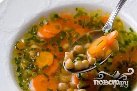 Soup from Turkish peas