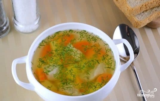 Potato soup with meat