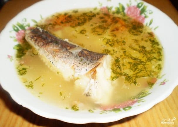 Potato soup with fish