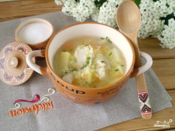 Fish broth soup