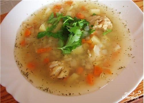 Fish soup with rice