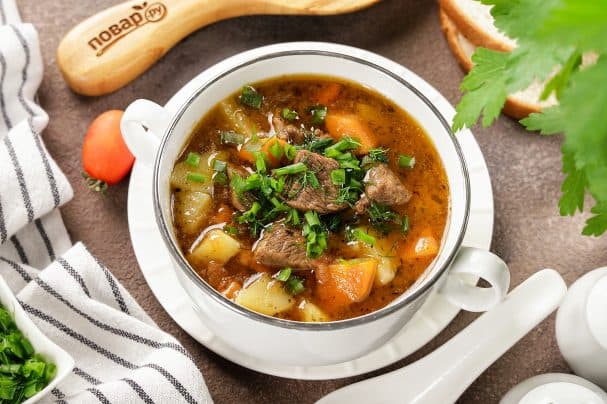 Beef and potato soup