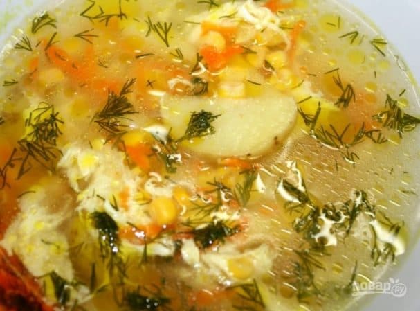 Суп з кукурузай