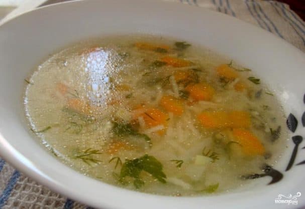 Суп з ляснёй у мультыварцы