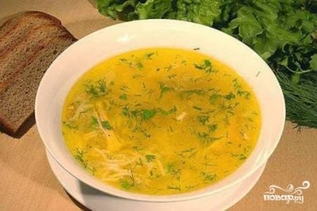 Суп з макаронамі ў мультыварцы