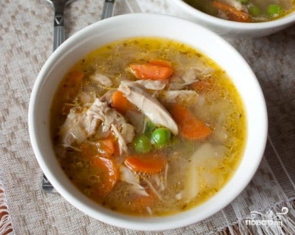 Суп з мясам і бульбай