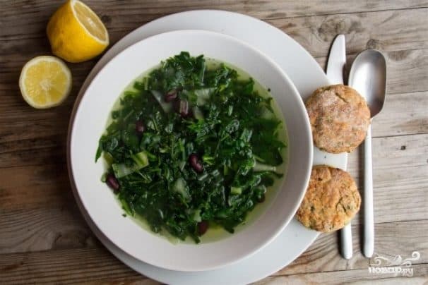 Soup with herbs