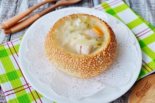 Суп в хлебе