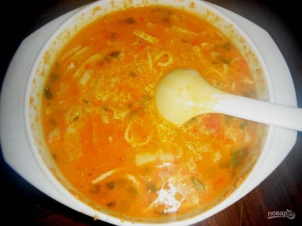 Soup in the microwave