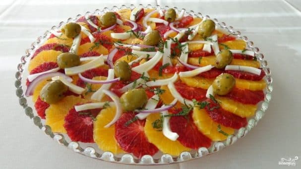 Fresh salad for New Year's