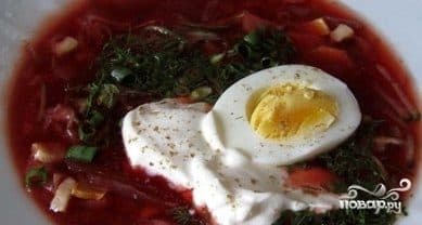 Cold borscht
