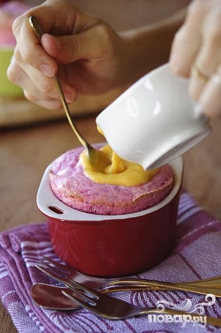 Суфле з буряком з апельсиновим курдом
