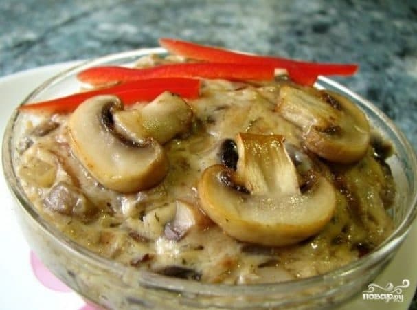 Pork with mushrooms