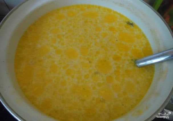 Сырны суп з пэшчанкамі