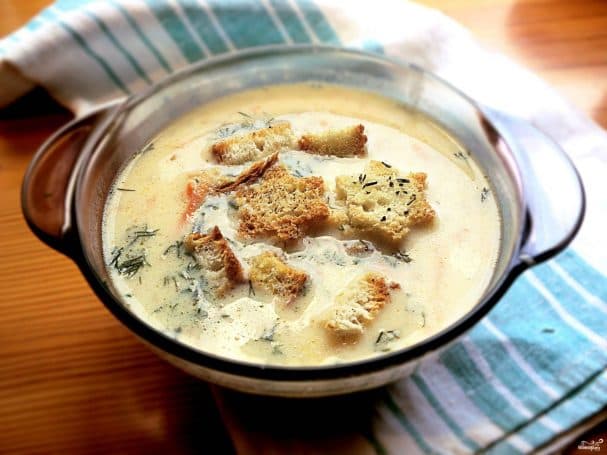 Cheese soup in a multicooker