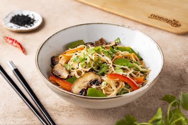 Thai dish with rice noodles