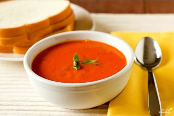 Tomato soup with basil