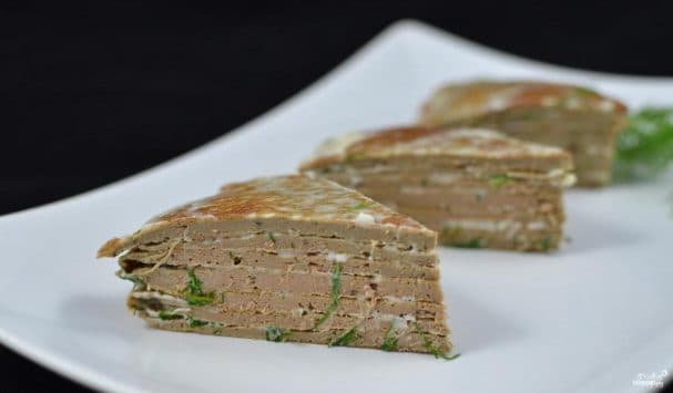 Торт із курячої печінки
