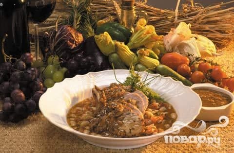 Тасканскі сцябло з фасолюю