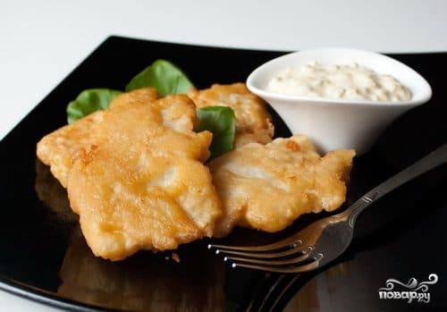 Cod in batter