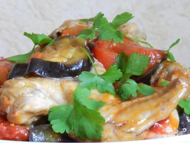 Stewed chicken in a multicooker