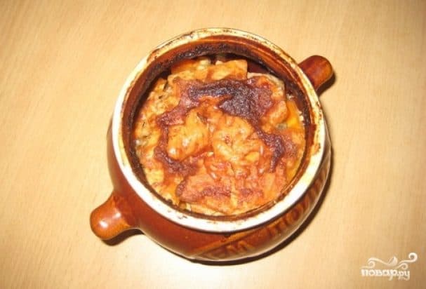 Тушаная сцяжына ў гаршочку