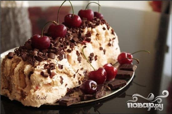 Cherry cottage cheese pie