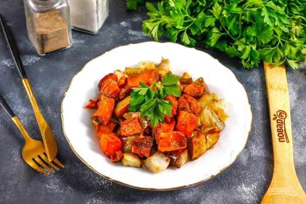 Pumpkin with vegetables