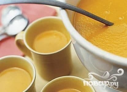 Суп з гарбузам на курочым бульёне