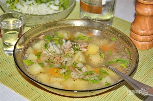 Red fish soup